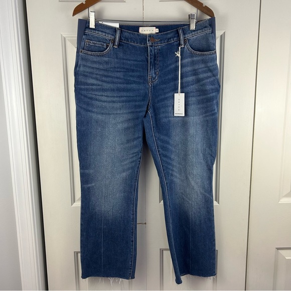 Hatch Denim - Hatch The Crop Denim Maternity Jeans Size 31 Under Belly Kick Flare Indigo